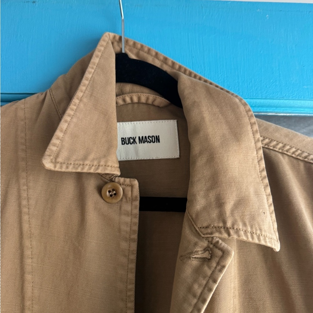 Buck Mason Classic Tan Trench Coat